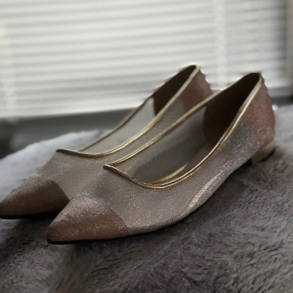 Christian Dior pointy shiny flats